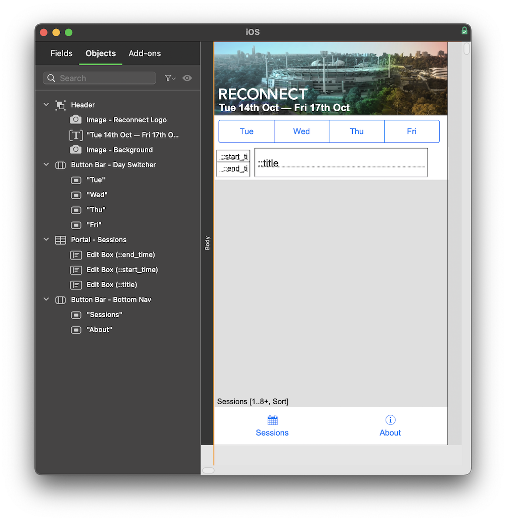 Slide showing examples of popular react native apps