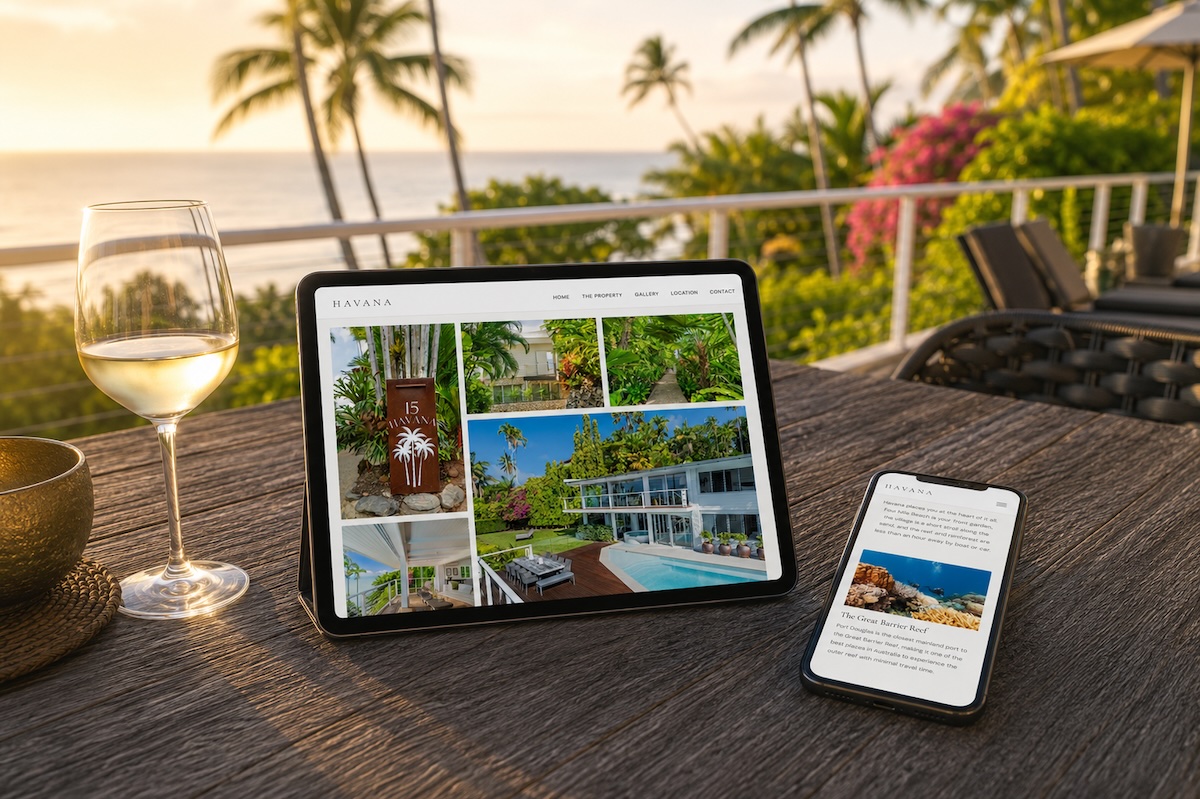 The Havana website displayed on mobile and tablet.